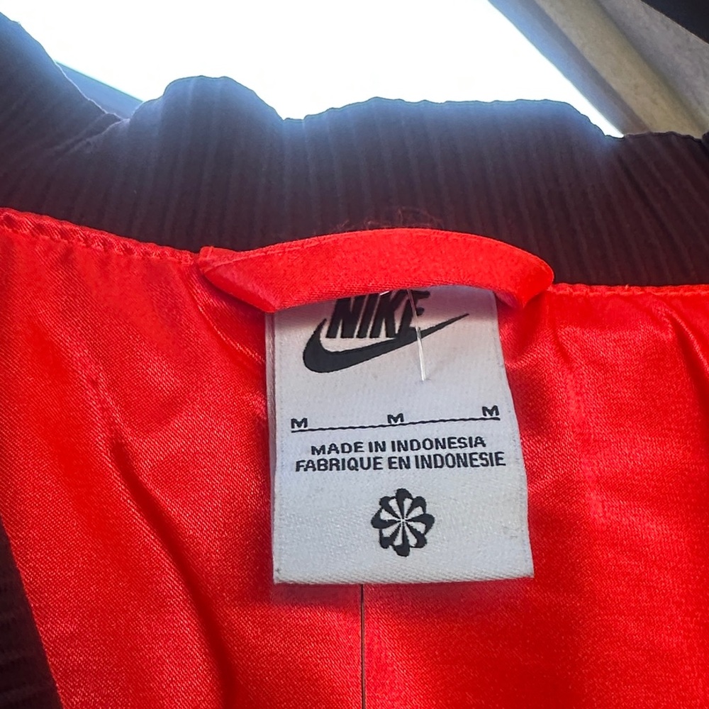 Nike Maroon Patchwork Bomber Jacket NWT - image 3